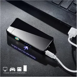 Lipzie [𝟏𝟓 𝐘𝐄𝐀𝐑𝐒 𝐖𝐀𝐑𝐑𝐀𝐍𝐓𝐘] USB Rechargeable Electric Lighter – Windproof & Flameless Plasma Arc, Safe and Lightweight for Indoor Use, Camping, Hiking & Outdoor Adventures image 2