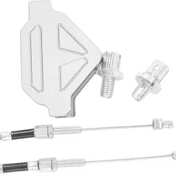 FABLOFT Motorcycle Clutch Lever DIY Easy Installation Decorative Clutch Cable System Silver1 Set of Motorcycle Clutch Lever Interior Car & Truck Parts | Parts & Accessories Motors image 4