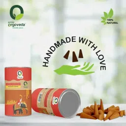 Prime Orgoveda Indian Rose Dhoop Cones | 100% Natural Organic | No Charcoal, Handcrafted, Long-Lasting Dhoop Cones (Pack of 40 Cones) image 4