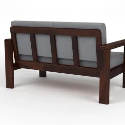 KINGS HOME FURNITURE Sheesham Wooden 2 Seater Sofa for Living Room | Solid Wood Sofa | Rosewood Sofa Set for Home & Office | Lounge (Walnut Finish, 2 Seater) image 4