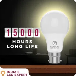 GOURAV 9W LED Bulb Warm White B22 Base Pack of 4 | Extra Bright | Glare-Free | 270° Beam | Flicker-Free | Instant Light | Retrofit | 1-Year Warranty | Energy Efficient image 3