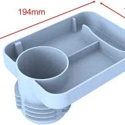 Cup Holder Tray for Snacks Car Seat Cup Holder Tray for Kids Car Seat Blue image 5