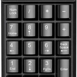 ZOOMELLA 19 Keys Numeric Keypad Black Keyboard Extensions for Notebook Laptop Desktop image 3