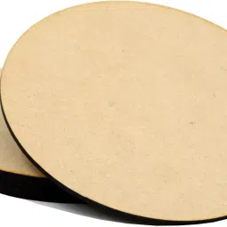 AJANTA ROYAL Unfinished Pine MDF 2.5mm Thick Round Board for Art and Craft for Resin Art, Lipan Art, Mandala Art, Pyrography, Painting (10 in.X 10 in.)(Qty-6) image 2