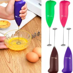 Stolplit Coffee Bitter Stainless Steel Mini Hand Blender for Coffee & Egg Beater, Classic Sleek Design Hand Blender Mixer, Egg Beater, Coffee Grinder,Juice Maker,Cappuccino, Lassi Blender image 5
