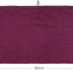 Doctor Towels, Banana Terry Gym Towel 90 x 40 cm, Odour-Resistant Gym Towel for Men & Women Workout, Sweat Towels for Fitness, Yoga & Running Sports Towels (Pack of 2 - Black, Burgundy) image 3