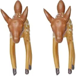 Wonderland (Set of 2 Playing Deer Garden Miniature Toy for Indoor & Outdoor Use, 1 Inch image 2