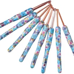 29 Pcs Crochet Hooks Set, 8 Sizes 2.5mm-6mm Hooks Ergonomic Handle Knitting Crochet Needle Set with Case and Crochet Accessories, For Beginners Crochet image 1