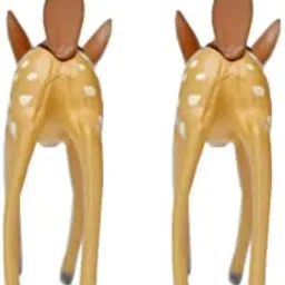 Wonderland (Set of 2 Playing Deer Garden Miniature Toy for Indoor & Outdoor Use, 1 Inch image 4