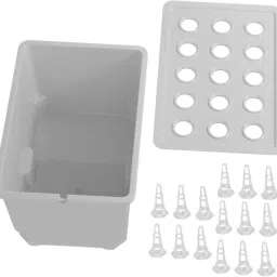 TRENDIVIBE Hydroponic Growing System Kit Planting Container for Balcony Parterre Garden White image 4