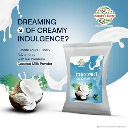 Nature's Spice Coconut Powder - Combo Pack of 500g | Rich & Creamy Texture with No Added Artificial | 17% Fat Milk Powder for Vegan Diet│100% Dairy Free Product | Used For Cooking & Baking image 3