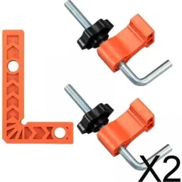 JAZZY PEARLS® 2x90 Degree Corner Clamp Right Angle Clamp for Drawers Picture Frames Cabinets 3inch image 1