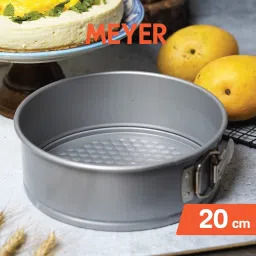 Meyer Bakemaster Steel Non-Stick Springform Cake Tin/Pan (20 cm, Grey) image 1
