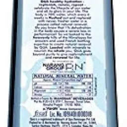 Qua Natural Mineral Water 1000ml | 1000ml x 12 | From the Himalayan Foothills | Rich in Calcium, Magnesium and Other Minerals | Naturally Alkaline | India’s Finest Water | Bottled At Source image 1