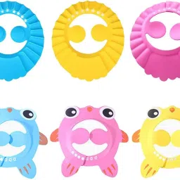 Adjustable Baby Shower Cap Ear Cover Bath Hat Wash Hair A image 4