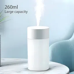 Zippytoon Colorful Cup Humidifier, USB Portable Cool Mist, LED Night Light, Quiet Aroma Diffuser for Car, Home, Office, 260ml, Auto Shut-Off, Essential Oil Compatible. image 3