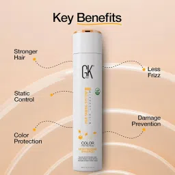 GK Hair Global Keratin Moisturizing Shampoo 300ml For Dry And Damaged Hair - Sulfate And Paraben Free image 3
