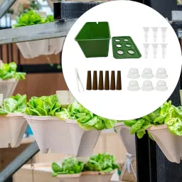 MERISHOPP Hydroponics Growing System Hydroponics Grower Kit for Hotel Parterre Balcony Green image 1