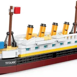 Xiza Creative DIY Cruise Boat Building Blocks | Plastic Model Ship Assembly Toy | Educational Construction Set for Kids & Adults image 3