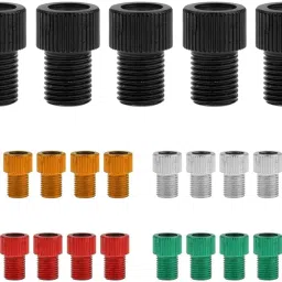 calandis Calandis™ 2X5X Presta to Schrader Valve Adaptor Converter Bike Pump Connector Black | Pumps | Bicycle Accessories | Cycling image 2