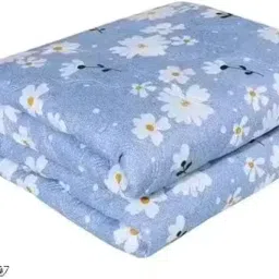 SchaleSaius® 120 GSM Ultrasonic Microfiber Quilt/AC Blanket, Dohar for Single Bed 55 x 90 inches with Light Weight for All Session use 200 TC Color Sky Blue image 5