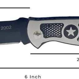 RD Enterprises Professional Star Knife for Fruit and Vegetable Cutter, Black Handle, Portable for Champing, Office, Stainless Steel Blade image 1