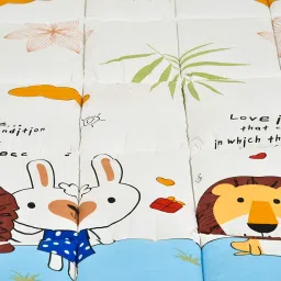 COZY FURNISH Super Soft 700 Gsm Hollow Fiber Filled Mattress Padding/Topper For Comfortable Sleep, 4 Corner Elastic Band King Size 72X78(In) 6X6.5(Feet) Mattress Topper (SkyBlue) image 5