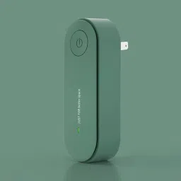 1pcs (pack of 1) wall plug air purifier with (US PLUG) and true HEPA freshness and mini portable air purifier for Home/Bedroom/Toilet/LivingRoom/Bathroom or a small Closet.(GREEN) image 2