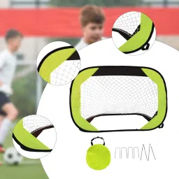JAZZY PEARLS® Soccer Goal Net for Kids Folded Training Equipment for Park Court Playground Look B-Sporting Goods-Team Sports-Soccer-Goals & Nets image 5