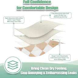 wegreeco Nursing Breast Pads (14 Pack) + Laundry Bag & Travel Storage Bag, 4.7 inch - Washable & Reusable Breastfeeding Nursing Pads (Light Coffee Checkerboard, Large, Contoured Shape) image 3