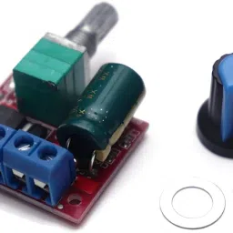 ROBODIUM PWM DC Motor Speed Controller Module, R0902, 5A Continuous Output, 3-35V DC Input, 90W Max Power, 20kHz PWM, 30x26x14mm image 3