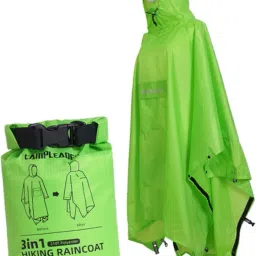 MERISHOPP Raincoat Waterproof Water Resistant Rain Coat for Riding Backpacking Fishing | Camping Cookware Set | Camping Utensils image 1