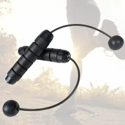 Fintess Ropeless Jump Rope Cordless Skipping Rope Home Gym Black-Sporting Goods-Fitness Running & Yoga-Fitness Equipment & Gear-Jump Ropes-1 Set Skipping Ropes image 4