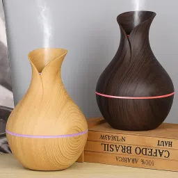 HORTUSCLEAR Wooden Humidifier Vase Style (Dark Brown) image 4