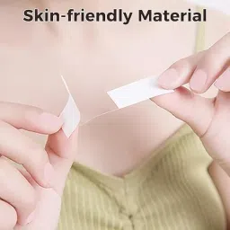 sparkspirit 36 Strips Invisible Lingerie Tape for Fashion & Clothing | Double Sided Body Tape | All Day Strong Hold | Gentle on Skin & Clothes | No Residue | Waterproof Body & Dress Tape image 5