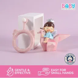 BabySafeHouse Infant Toothbrush with Extra Soft PBT Bristles for 6 months- 3 years, Easy Grip, Effective Cleaning for Teething Infants (Pack of 2) image 1