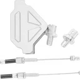 FABLOFT Motorcycle Clutch Lever DIY Easy Installation Decorative Clutch Cable System Silver1 Set of Motorcycle Clutch Lever Interior Car & Truck Parts | Parts & Accessories Motors image 5