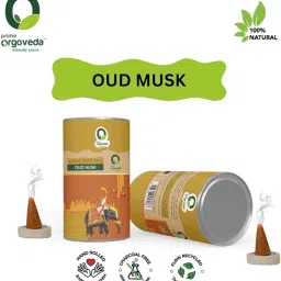 Prime Orgoveda Oud Musk Premium Dhoop Cones | 100% Natural Organic | No Charcoal, Hand Crafted, Long Lasting Dhoop Cones (Pack of 40 Cones) image 2