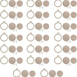 Enakshi® 20 Pieces Mini Wooden Embroidered Hoop Ring Wood Stitch Frames Crafts|Crafts | Needlecrafts & Yarn | Embroidery & Stitch | Hand Embroidery Tools & Accs | Hand Embroidery Hoops & Frames image 1