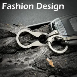 SHEICAP Titanium Carabiner Keychain Clip, EDC Key Chain Quick Release Hooks for Keys image 4