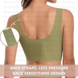 brachy Women Full Coverage Front Clouser Non-Wired Maternity Breastfeeding Nursing Bra image 4