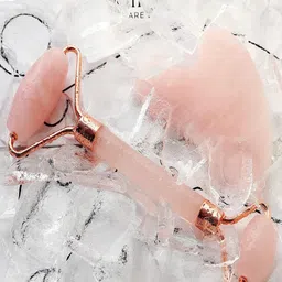 RDK Set Of 2 Rose Quartz Facial Roller & Gua Sha-image-66