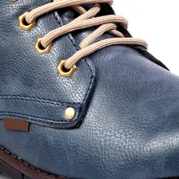 Woakers Men Round Toe Mid-Top Lace-Ups Boots image 2