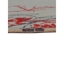PRESTO Red & Beige Floral Contemporary No Shredding Carpet image 5