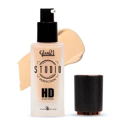 GLAM21 Studio Perfection HD Matte Foundation Smooth Matte Finish-30ml- Beige -02 image 4
