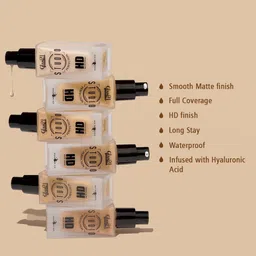 GLAM21 Studio Perfection HD Matte Foundation Smooth Matte Finish-30ml -Deep Sand -05 image 3