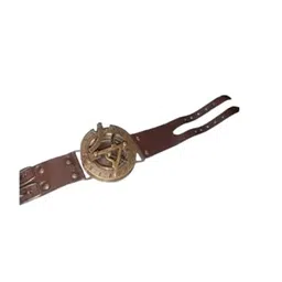 generic Antique Brass Wrist Compass with Leather Strips Beautiful Wrist Band Compass, Best Compass Wrist Band for Hiking & Travelling, Best Gift for Festivals image 1