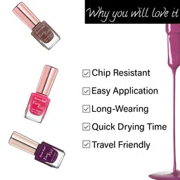 Seven Seas Set Of 3 Easy Gel Long-Lasting Nail Polishes - 10ml Each image 4