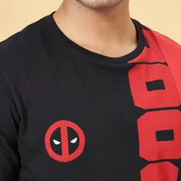 SF JEANS by Pantaloons Men Printed Round Neck Cotton Slim Fit Tshirt image 2