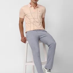 Peter England Geometric Printed Polo Collar Slim Fit T-shirt image 5
